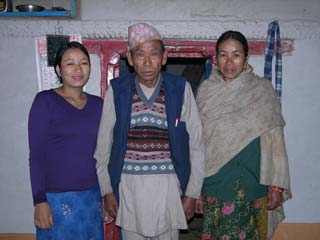 This family let me sleep in their house at Yamphudin when I was returning from Kangchenjunga